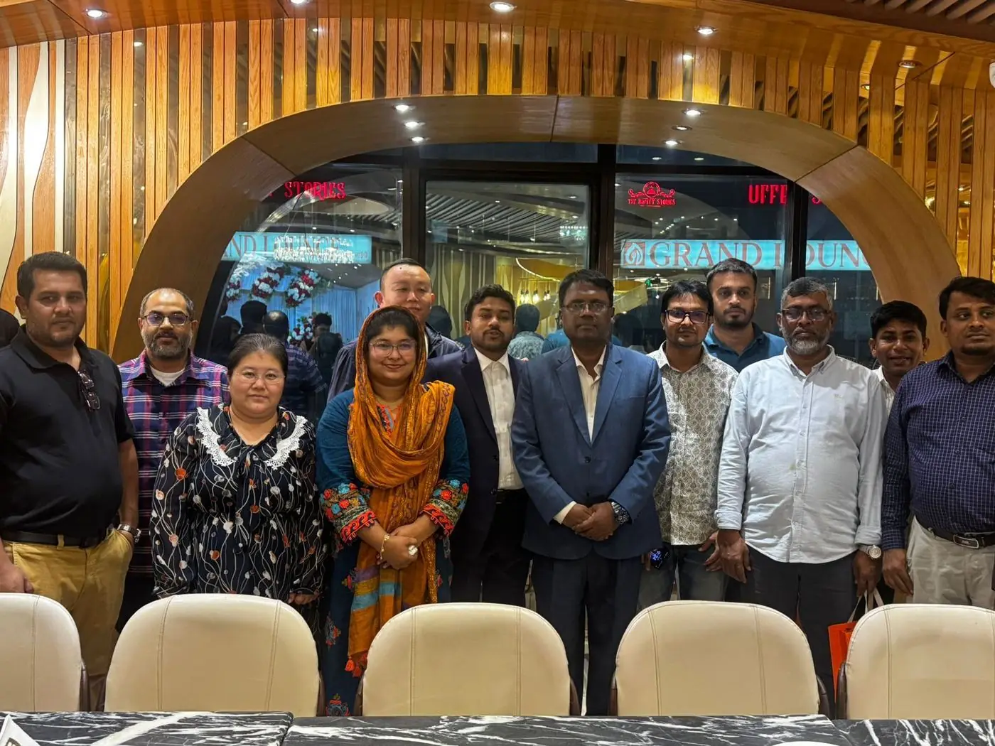 The R.S. Agro team with visiting delegation at Grand Lounge, Dhaka